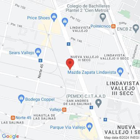 Dr. Román Carlos Cuevas Hidalgo, Médico general map