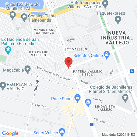 OPM clinica dental, Vallejo map