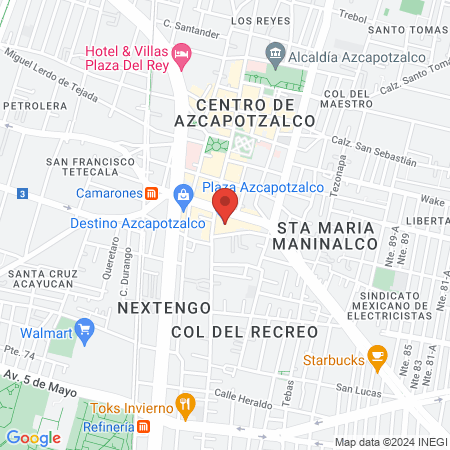 Cover Nails Plaza Azcapotzalco map