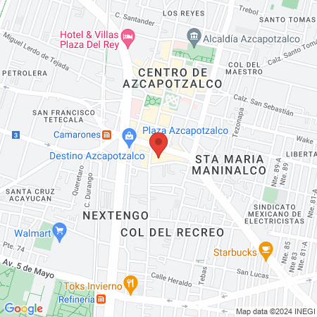 Dentis+a Azcapotzalco map