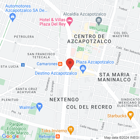 Dentis+a Destino Azcapotzalco map