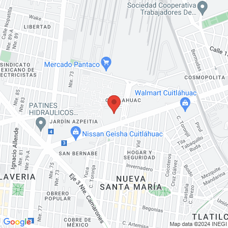 SERVICIO DE PEDURICO MEDICO map