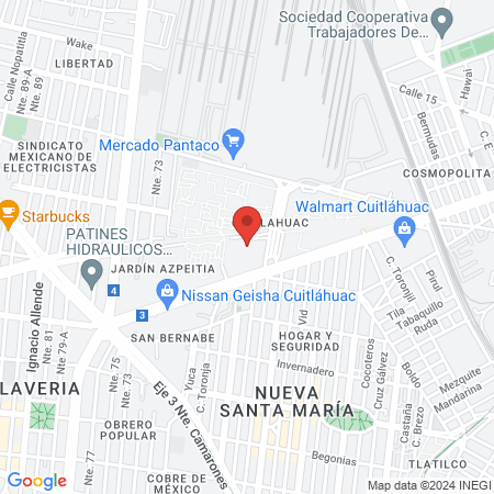 PODOLOGOS CUITLAHUAC map