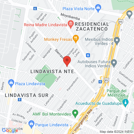 Yoga Balance Lindavista map