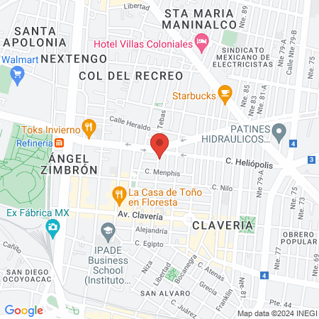 Podologia Veronica Diaz map