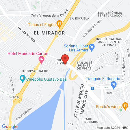 Estética Berenice map