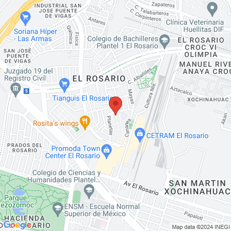 Servicios Medicos map