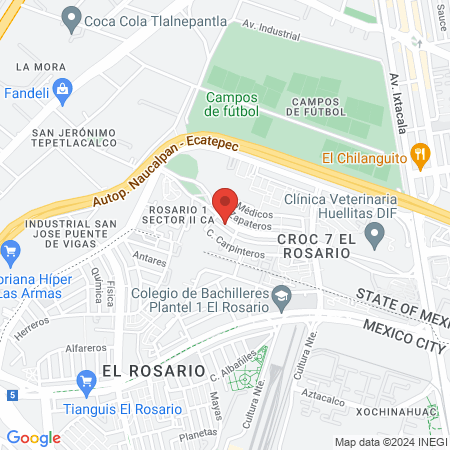 Veterinaria La Salamandra Rosario map