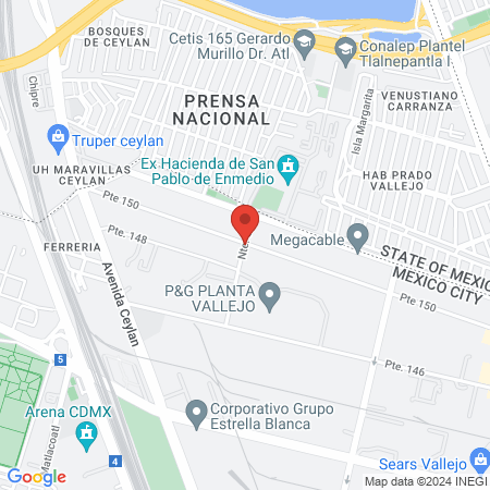 Urólogo a Domicilio en CDMX map
