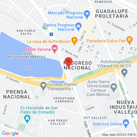 MX Sonrisas Vallejo map