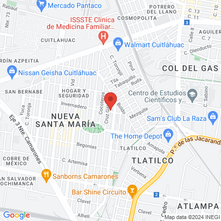 Podología Invernadero map