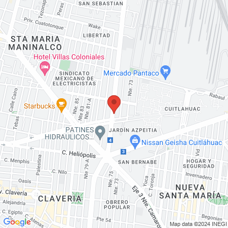 Salón Chic & Beauty Bar map