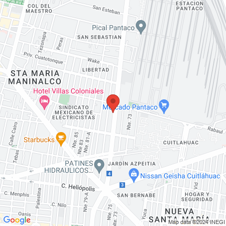 Estética Bella Dan map