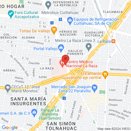 Dr. Jose Fidencio Mata Vicente, Internista map