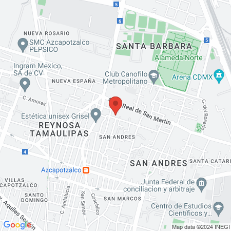 Beauty bar Dara Olmos map