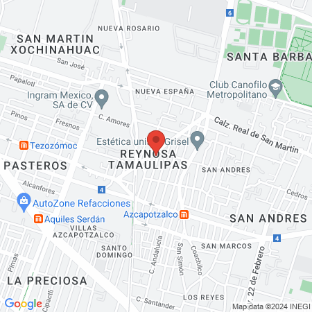 Concepción Gabriela Muñoz Arrieta Otorrinolaringólogo Azcapotzalco map