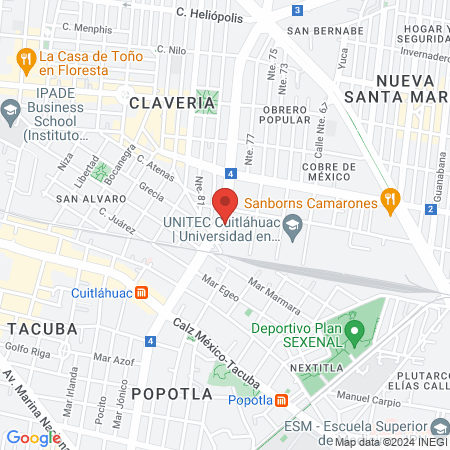 Hospital Veterinario CRIVET Cuitláhuac map