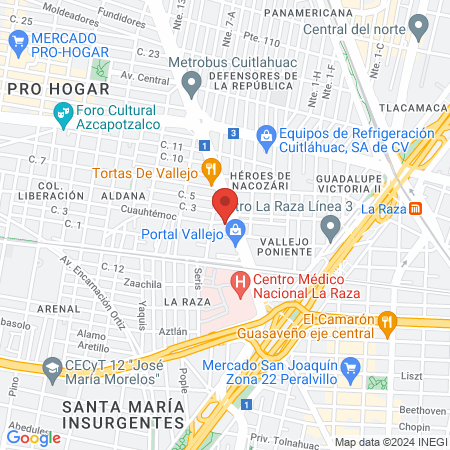 Reumatologo CDMX- Dra. Reyna Sánchez map