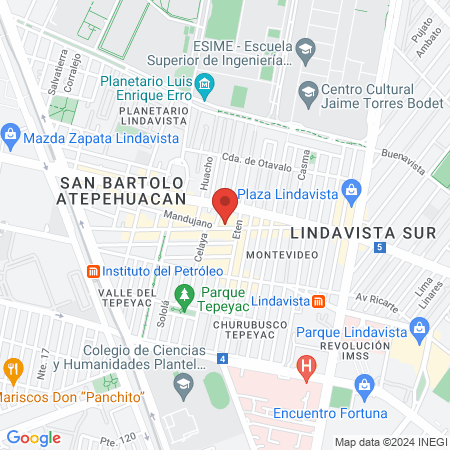 Bukowski Barbershop • Lindavista map