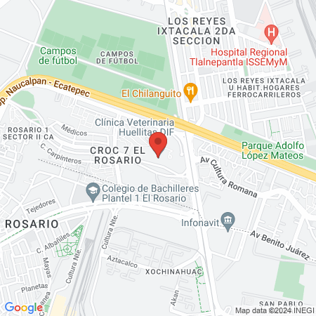 Clínica Veterinaria Huellitas DIF map