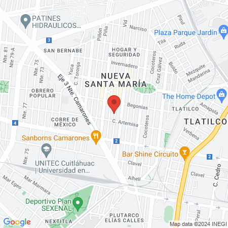 Consultorio Dr. Moises Xolotl map