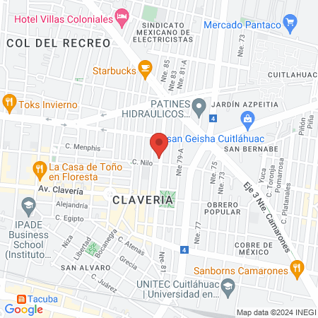 Dra. Rosario Gutierrez map