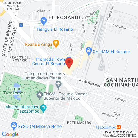 Dra. Mayra Rodriguez Campos map