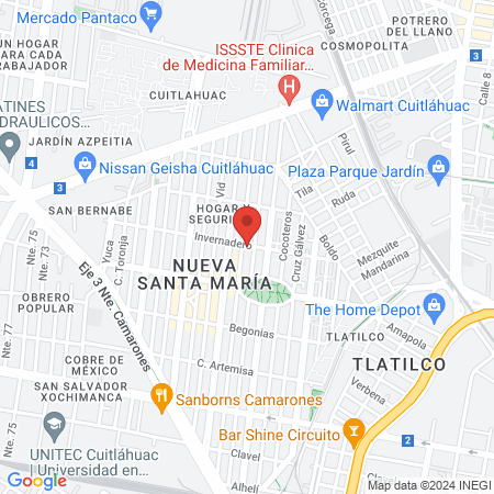 Dra. Saraí Juárez Sandoval, Gastroenterólogo pediátrico map