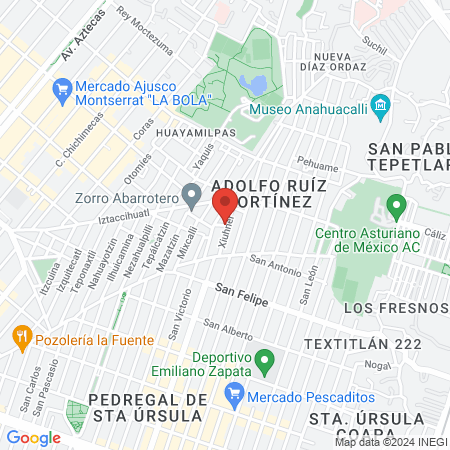 Estética Antere map