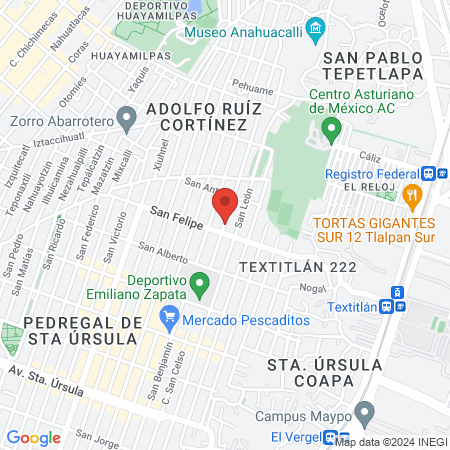 Pedregales fitness map