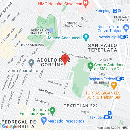 Dra Gabriela Bouza Colorado map