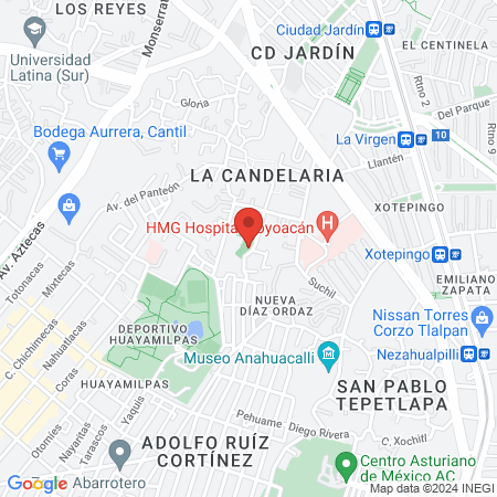 Esxfe. -fisioterapia- Suc. Sportium Coyoacán map