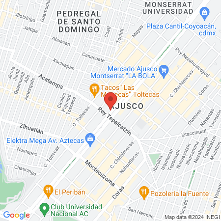 Canguros Boxing Coyoacán - Gimnasio de Boxeo Profesional map