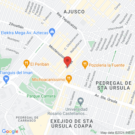 Gimnasio Ajusco map