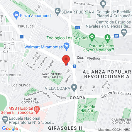 Happy Dream Coyoacan map