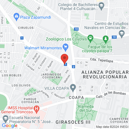 Colmenares beauty & Spa map