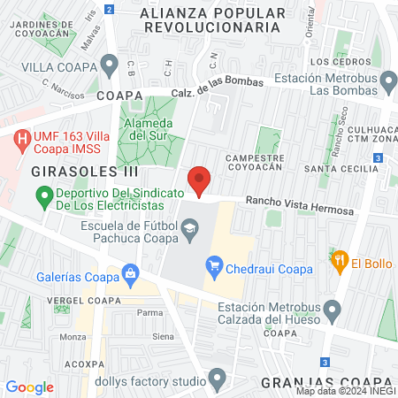 Gimnasios Urbanos 51 map