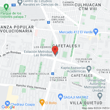 Esquina del Boxeo SUCURSAL CAFETALES map