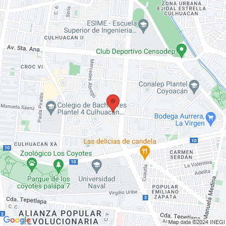 Yoga Culhuacan map