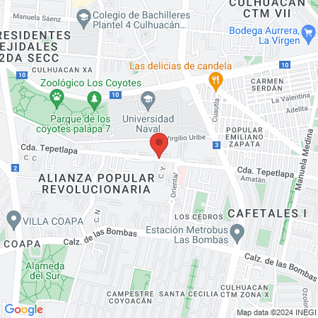 Lomelí Lara Rebeca Margarita map