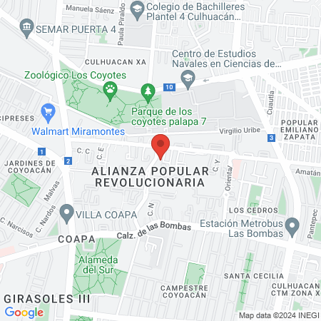 Dr Jaime Martínez Castillo map