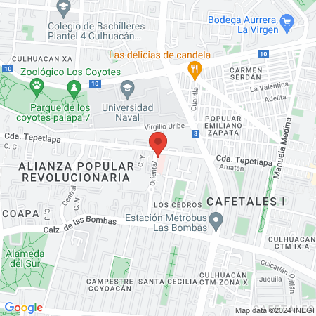 Clínica de Medicina Familiar Dr Ignacio Chávez "ISSSTE" map