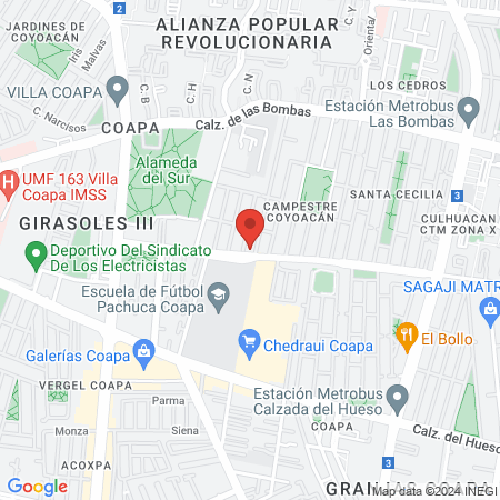 Dra. Marisol Garrido Sandoval map