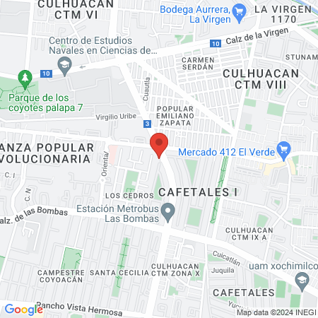 CLÍNICA VETERINARIA "Dr. Cotera" Cafetales map