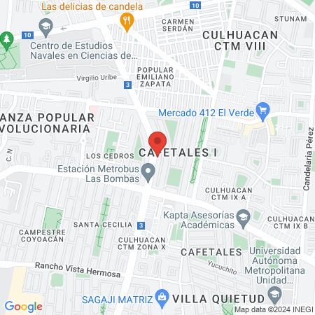 Clínica Dental Studio MX Sucursal Cafetales map