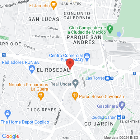 Urbanskin Coyoacán map