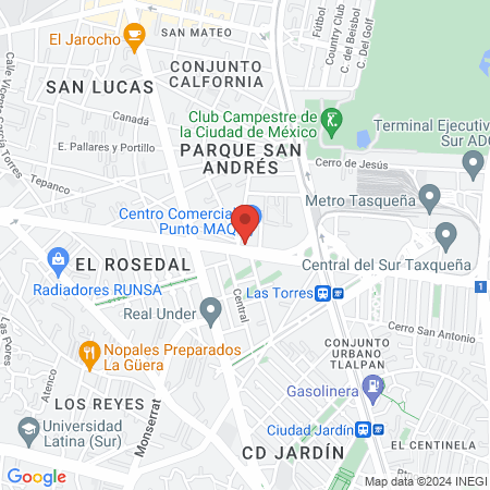 Reina Madre Coyoacán map