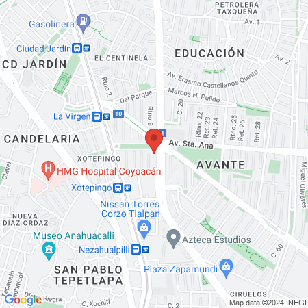 El Meketrefe Barber & tattoo Studio, Miramontes. map