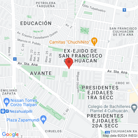 American Fitness Santa Ana map