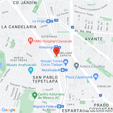Gimnasios Urbanos 62 map